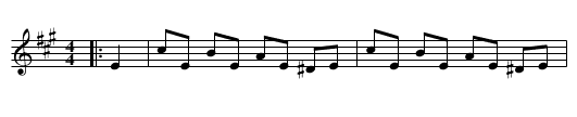 Beebe's Hornpipe - staff notation