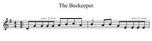 Beekeeper, The  - staff notation