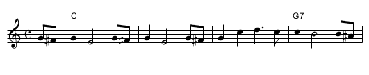 Beer Barrel Polka - staff notation