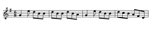 Beg Van Ella Gum - staff notation