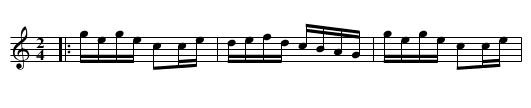Beggar Boy, The  - staff notation