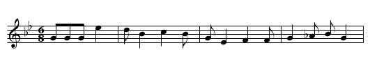Beggar Boy - staff notation