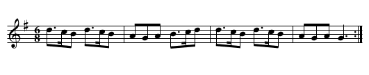 Beggar Girl - staff notation