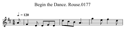 Begin the Dance. Rouse.0177 - staff notation
