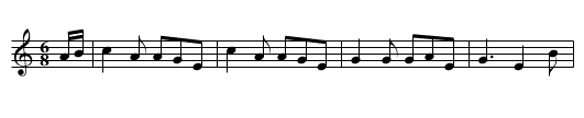 Behind the Bush in the Garden - staff notation