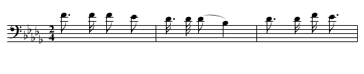 Behold My Horse - staff notation