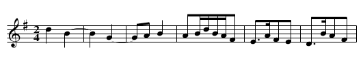 Beifaqu - staff notation