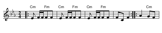 Belev Echad - staff notation