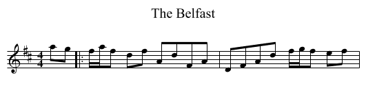Belfast, The  - staff notation