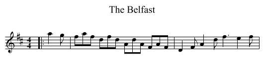Belfast, The  - staff notation