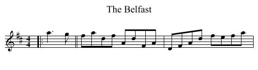 Belfast, The  - staff notation