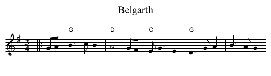 Belgarth - staff notation