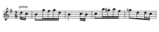 Belgian Waltz,1st part. JNu.18 - staff notation