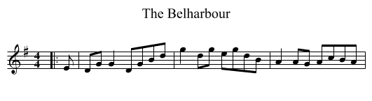 Belharbour, The  - staff notation