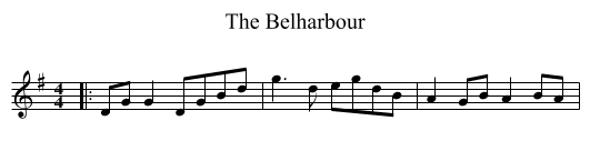 Belharbour, The  - staff notation