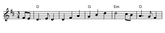 Believe Me if All those Endearing Young Charms - staff notation