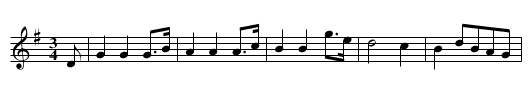 Belisle Minuet - staff notation