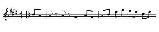 Bella Union - staff notation
