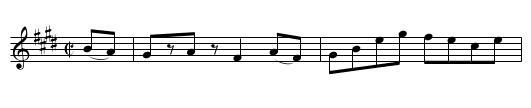 Bella Union - staff notation