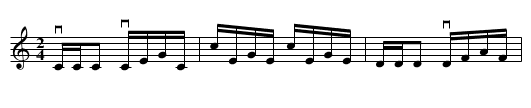 Belle of Claremont -- Hornpipe - staff notation