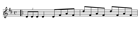 BELLE OF CLAREMONT - staff notation