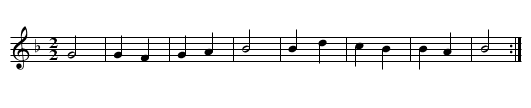 Belle qui tient ma vie - staff notation