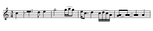 Belle Waltz - staff notation