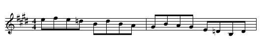 Belled Cow - staff notation