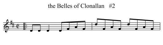 Belles of Clonallan   #2, the  - staff notation