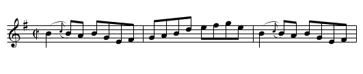 Belles of Omagh - staff notation