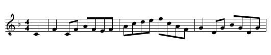 Belles of Saint Louis - staff notation