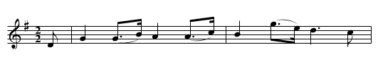 Bellisle March. TJD.46 - staff notation