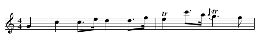 Bellisles March. JJo.024 - staff notation