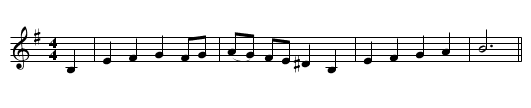 Bellman's Song, The  - staff notation