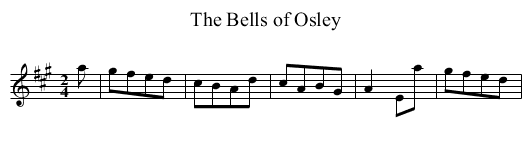Bells of Osley, The - staff notation