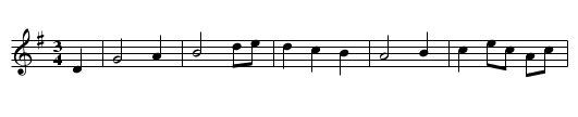 Belsize Minuet - staff notation