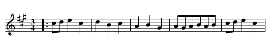 Belvedera - staff notation