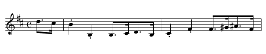 Ben Bowling's Hornpipe - staff notation