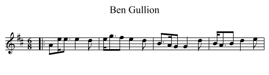 Ben Gullion - staff notation