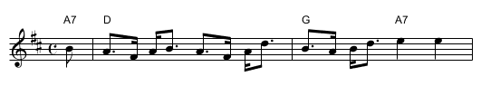 Ben Lomond - staff notation