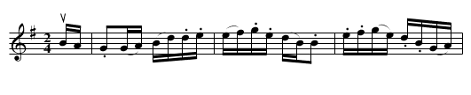 Ben Lowry's -- Reel - staff notation