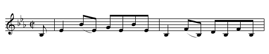 Ben-a' Chie - staff notation