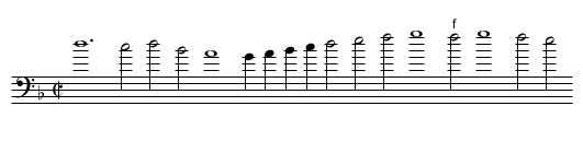 Benedictus - staff notation