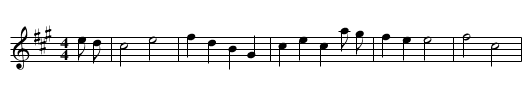 Benjamin's Birth Day - staff notation