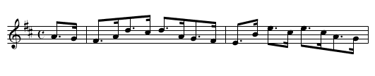 Bennet's Hornpipe - staff notation