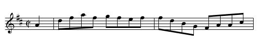BENTON'S HORNPIPE - staff notation
