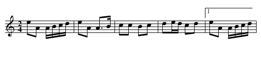 Berendans - staff notation