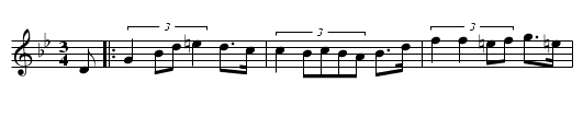 Bergmanpolskan - staff notation