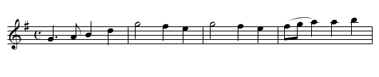 Berks of Abergelde - staff notation
