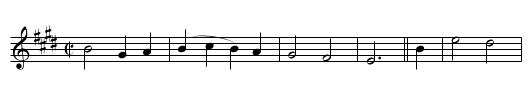 Bernard Street - staff notation
